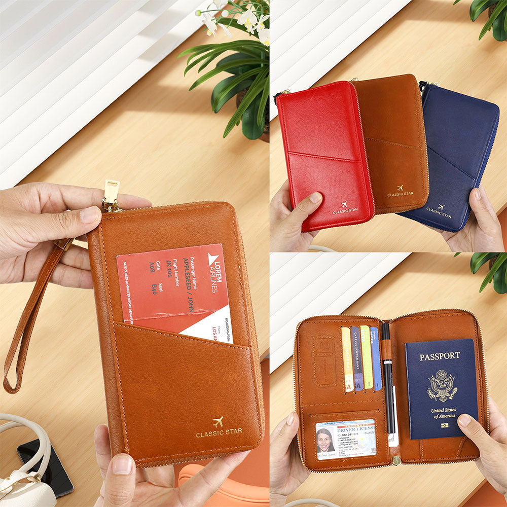 Stylish RFID Passport Wallet – Protect Your Identity Anywhere
