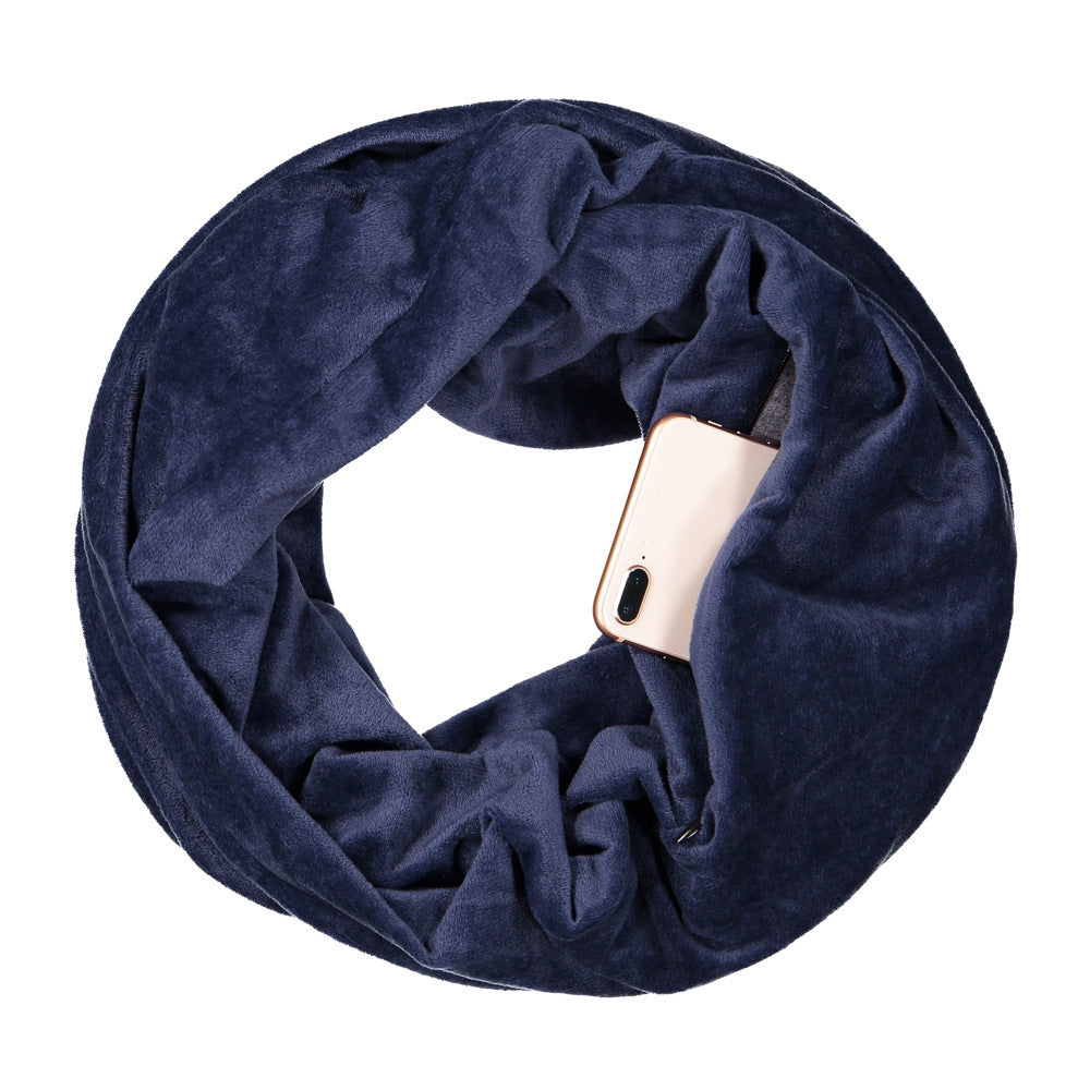 Comfy Travel Scarf with Secret Pocket for Valuables